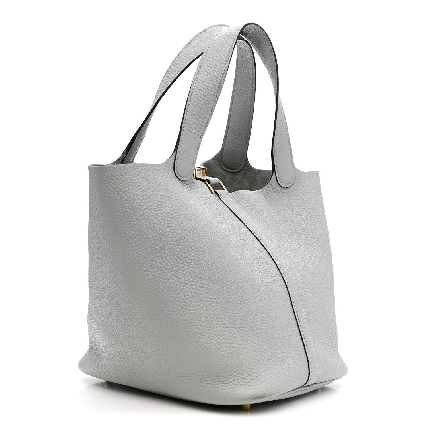 Hermes Taurillon Clemence Picotin Lock 22 MM Gris Pantin 1796641