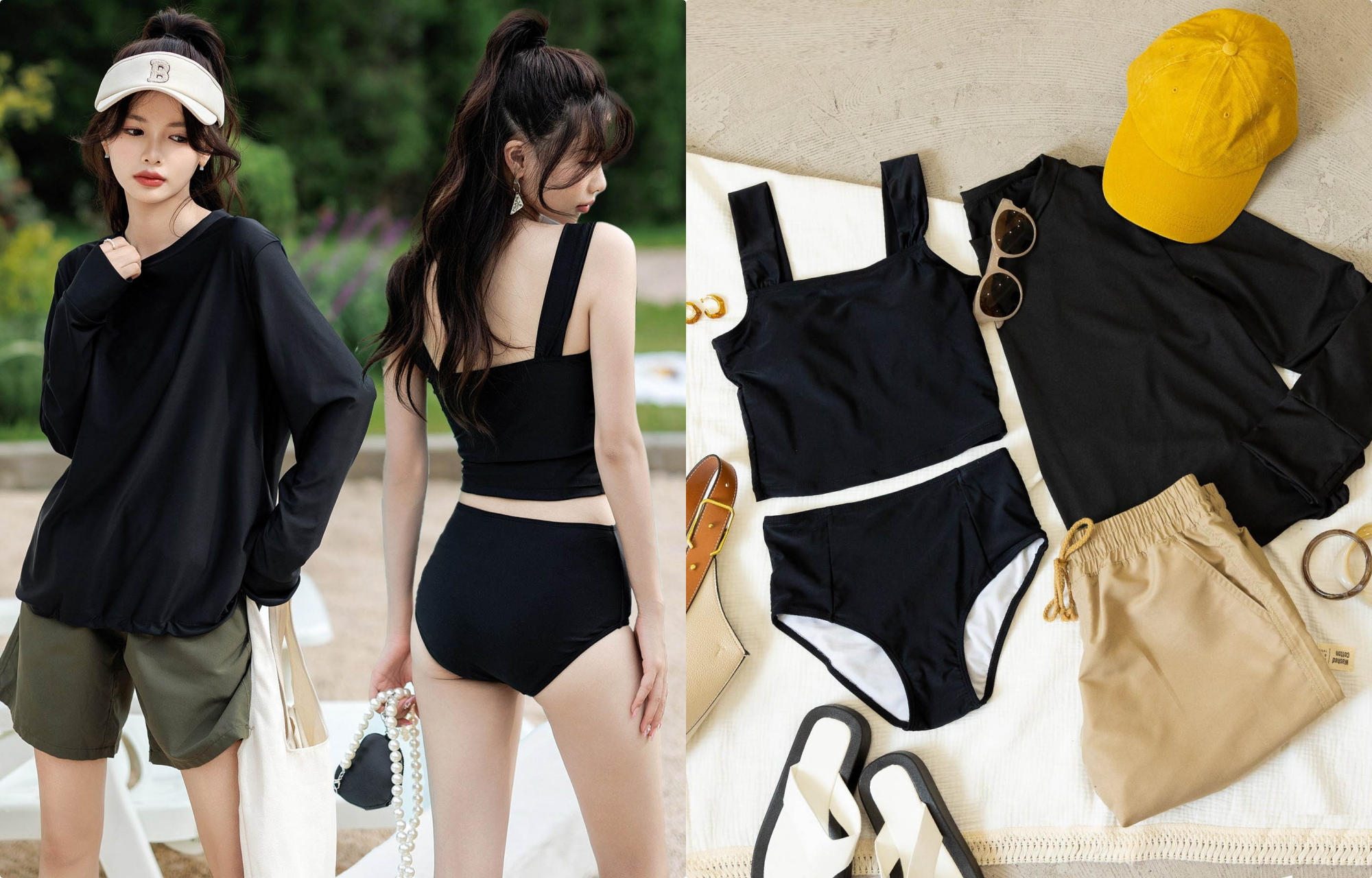 2024年夏の水着トレンド ラッシュガード需要増、ギアショーツも人気