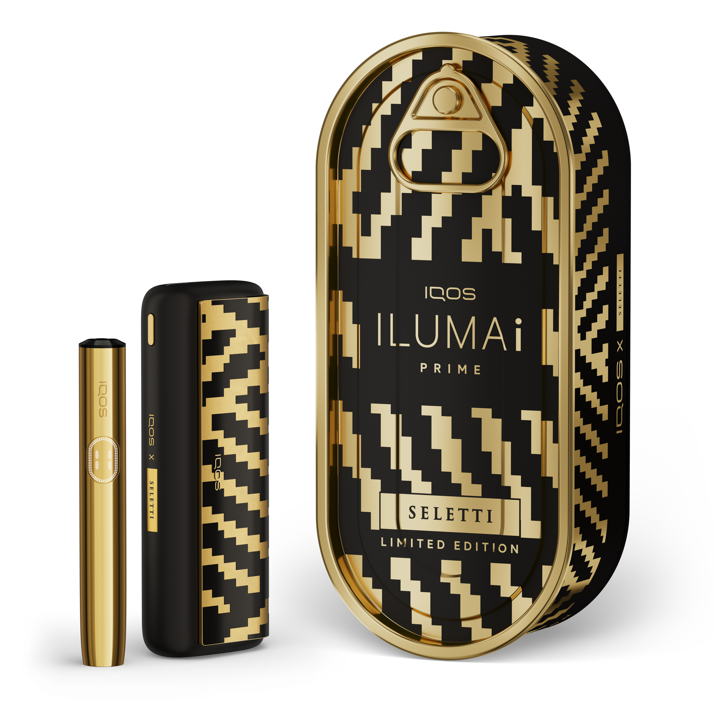 アイコスが「セレッティ」とのコラボモデルを発売 象徴的なジグザグ柄
