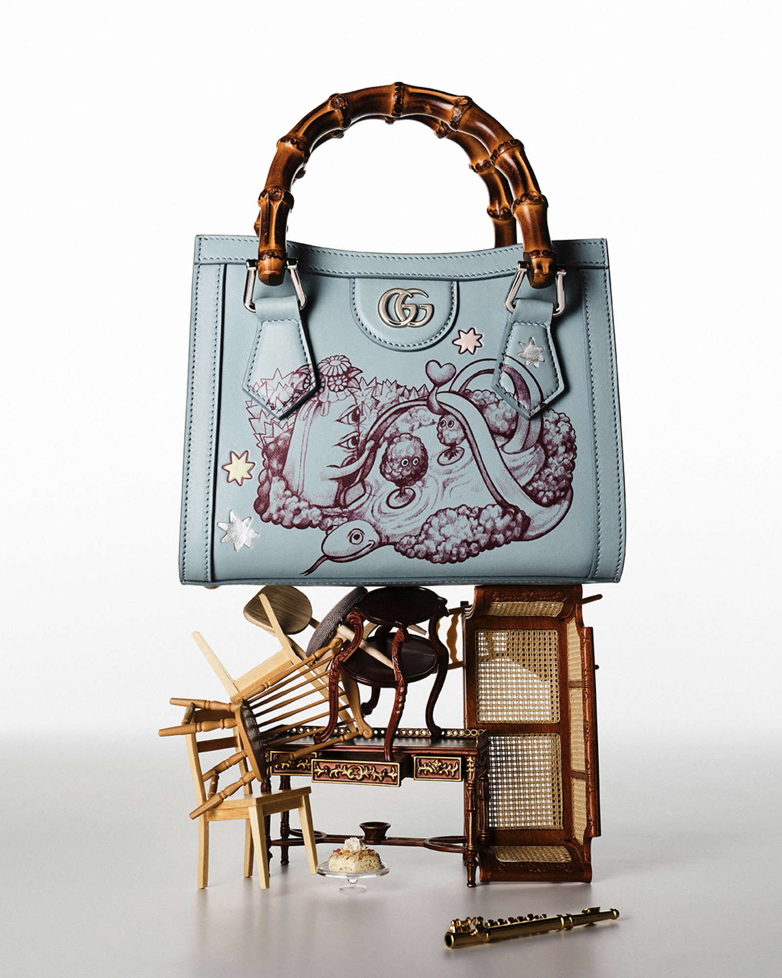 グッチ × ヒグチユウコ 描き下ろしイラストをデザインした「グッチ