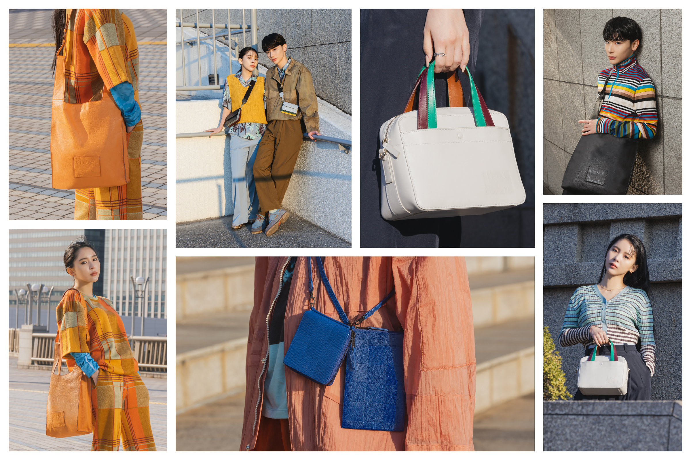 ポール・スミスの新作バッグと迎える春、ミチ＆よしあきが着こなす