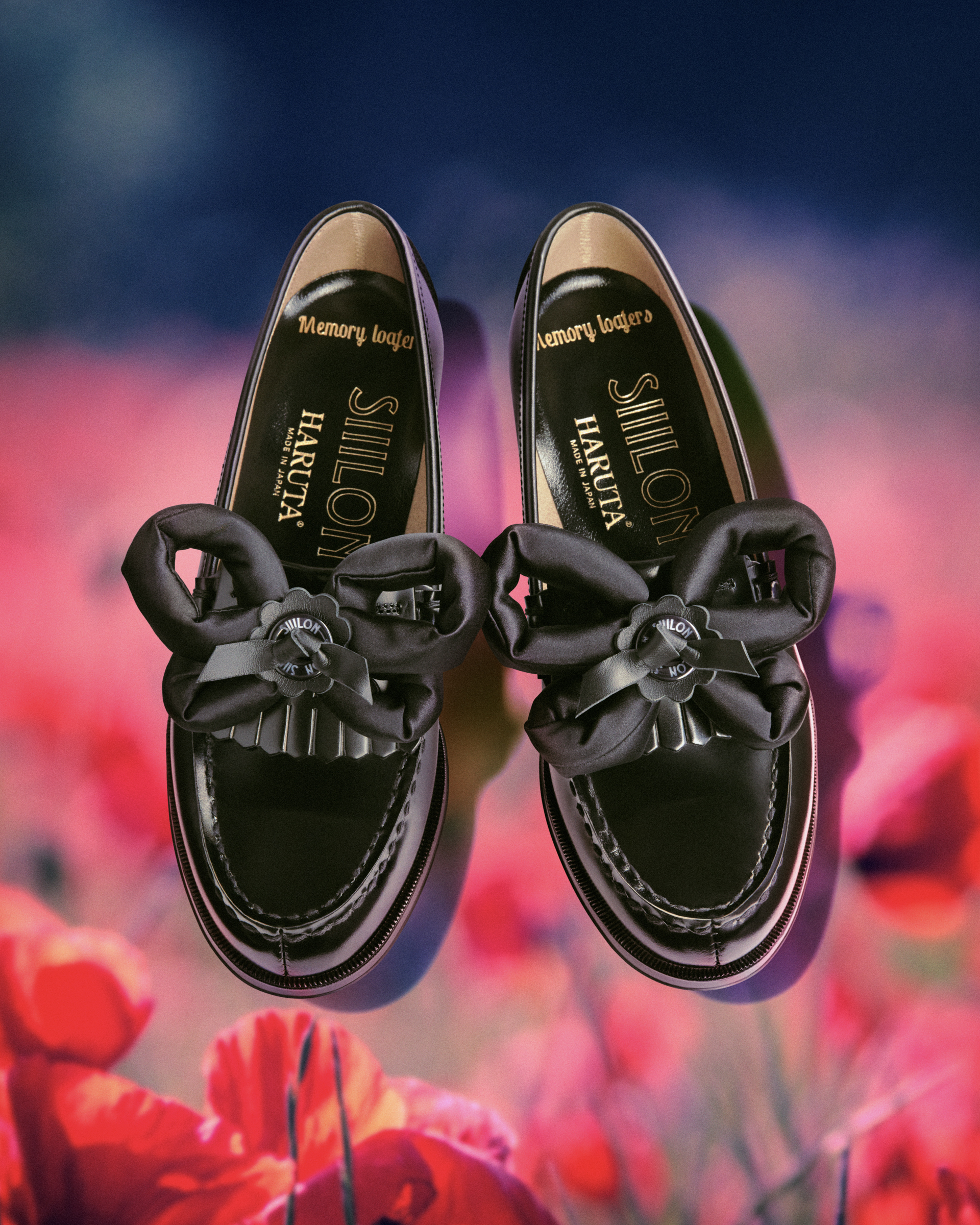 シーロン×ハルタ新作、蝶々や人形から着想したローファーとミュールを発売