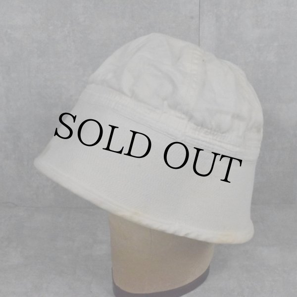 60年代 60s ミリタリー アメリカ軍 米軍 バケットハット 帽子 白