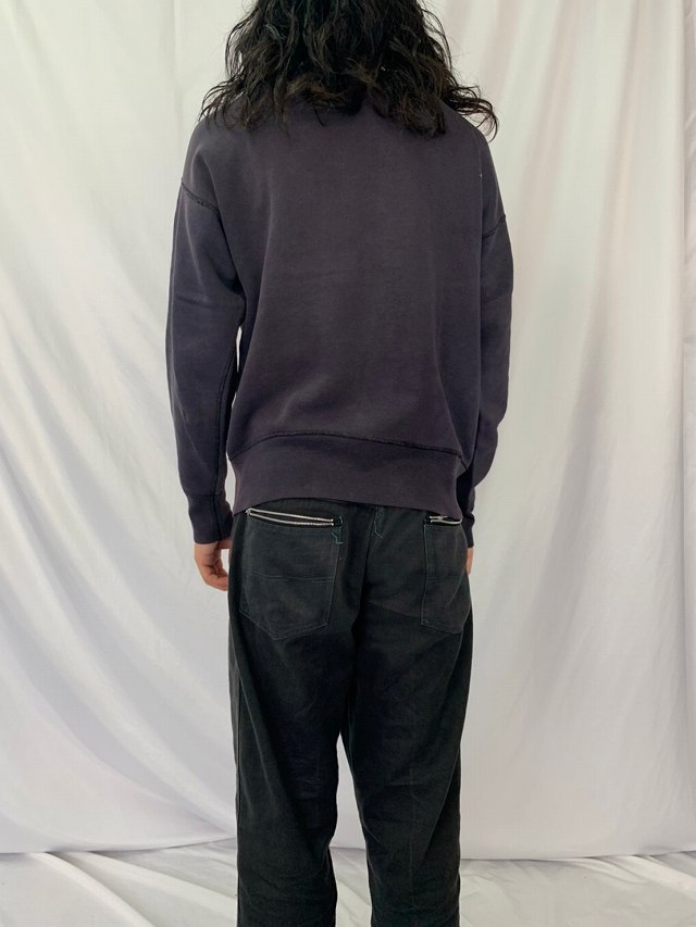 50年代 50s 茄子紺 ナス紺 ネイビー トレーナー ガゼット セットイン