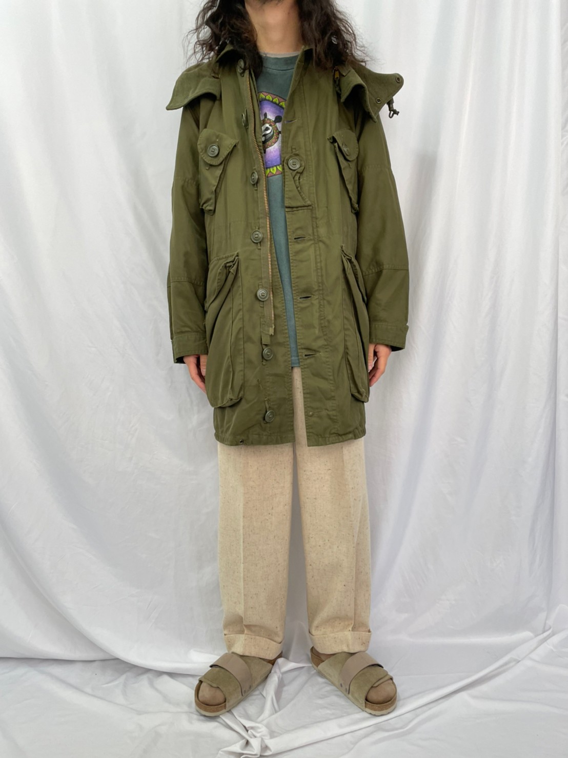 70年代 70s カナダ軍 カーキ モッズコート｜ヴィテージ古着屋Feeet
