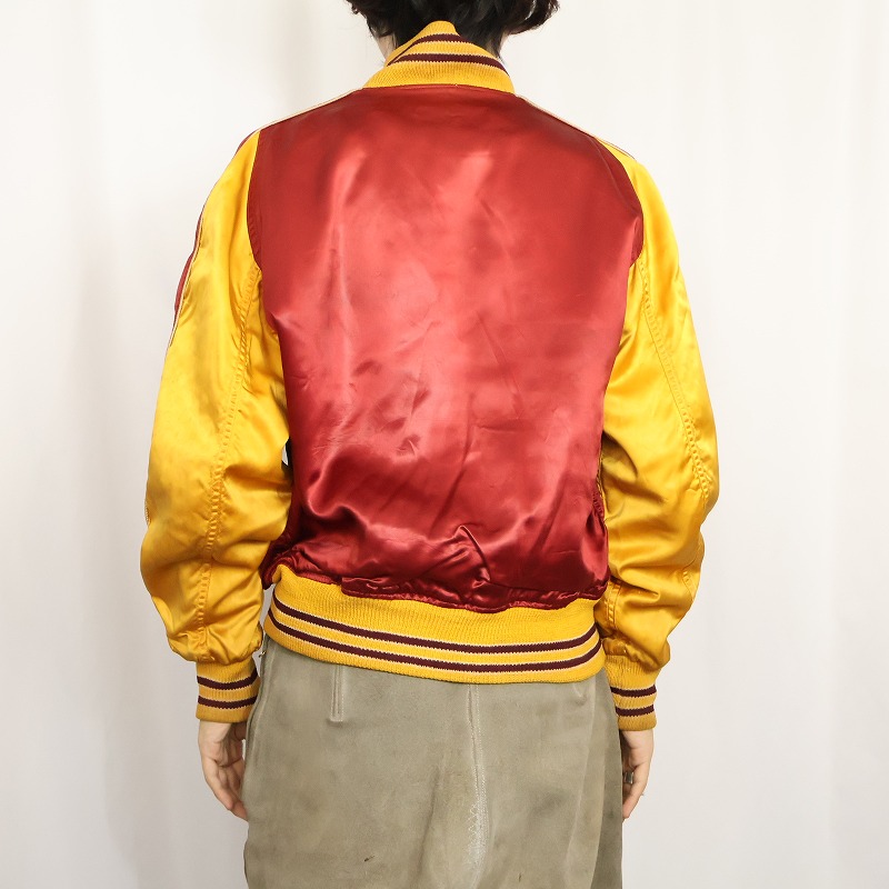 50s 50年代 ボタスタ バトウィン スタジャン コットン サテン