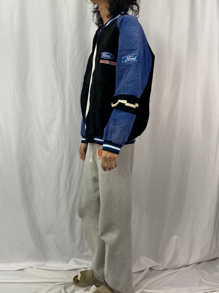 スタジャン 革 スエード フォード 車 レーシング | ビンテージ古着屋