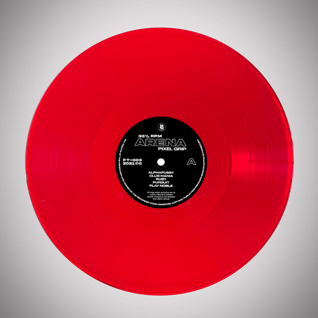 PIXEL GRIP- ARENA (Transparent Red Vinyl LP) – Feeltrip Records