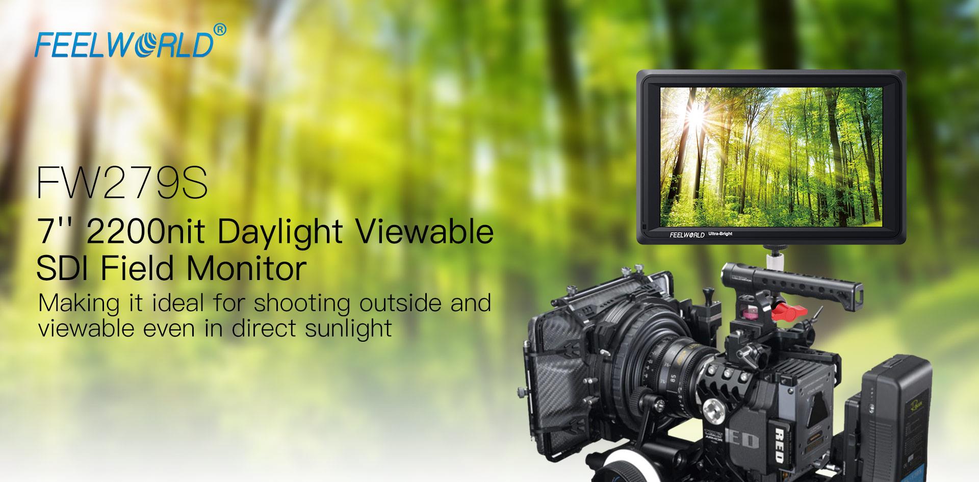FEELWORLD FW279S 7 Inch 2200nit Daylight Viewable Camera Field
