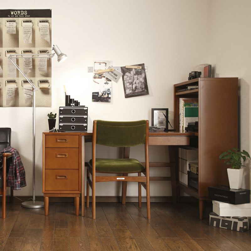 カリモク60+ アームレスダイニングチェアモケットグリーン