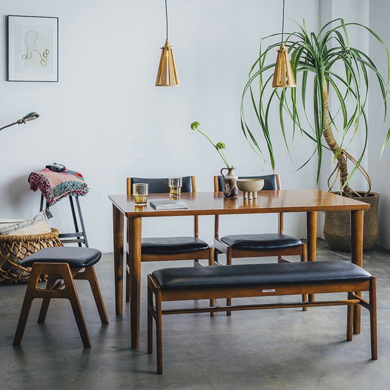 カリモク60+ ベンチスタンダードブラック（ウォールナット色塗装