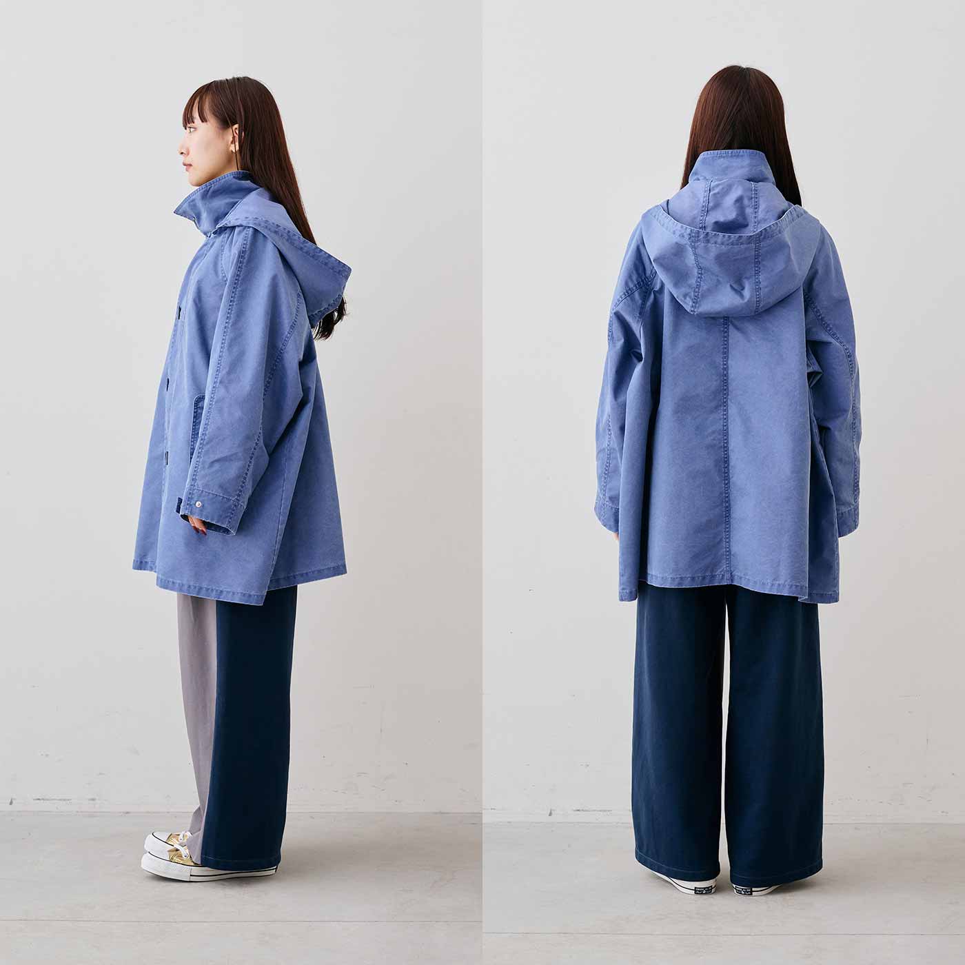 MEDE19F フェードブルーのミリタリーコート〈ブルー〉｜MEDE19F[メデ