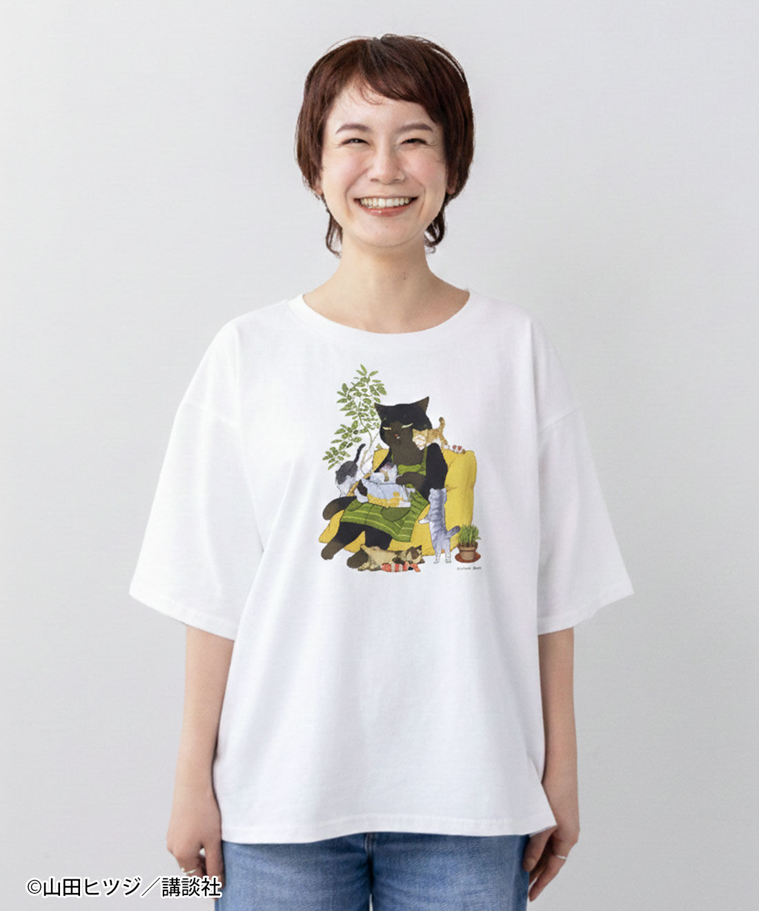 山田ヒツジ×猫部 地域猫チャリティーTシャツ2026｜猫部｜フェリシモ