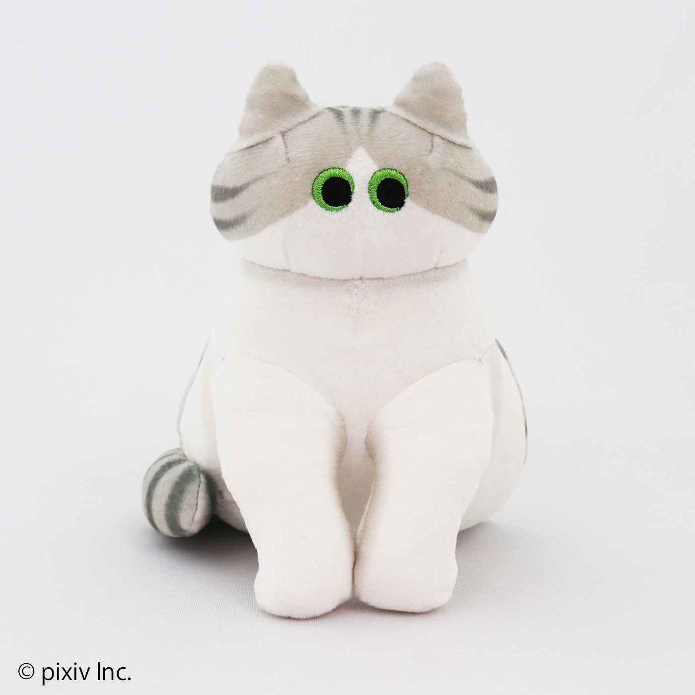 ニャーと！展×猫部 nanana もっちりサバ白ぬいぐるみ｜猫部