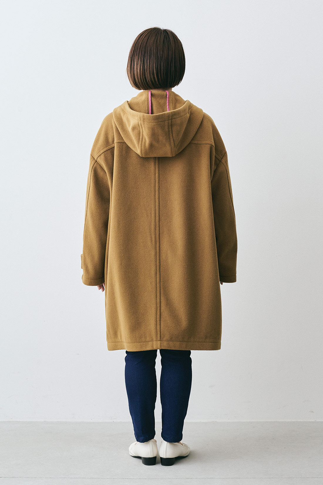 MEDE19F イタリアンウールモッサのダッフルコート〈ブラウン〉｜Real