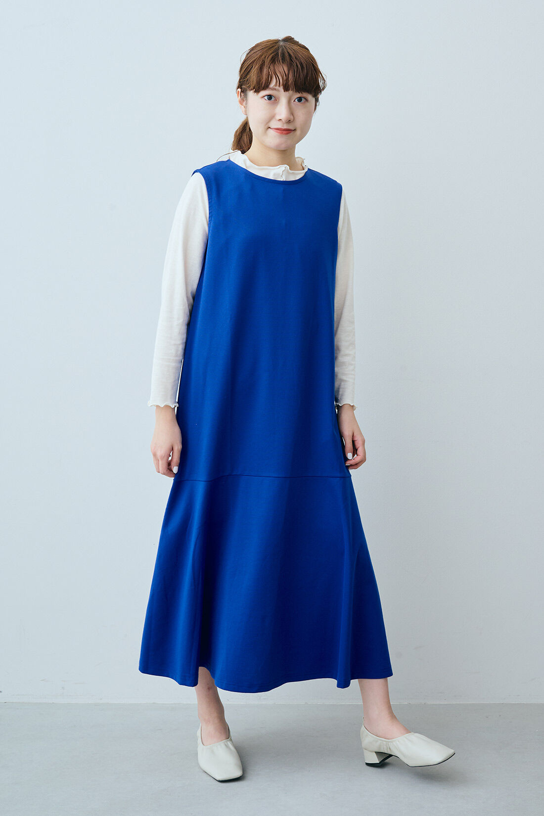 IEDIT[イディット] きれいめカットソーでリラクシーな すそフレアー