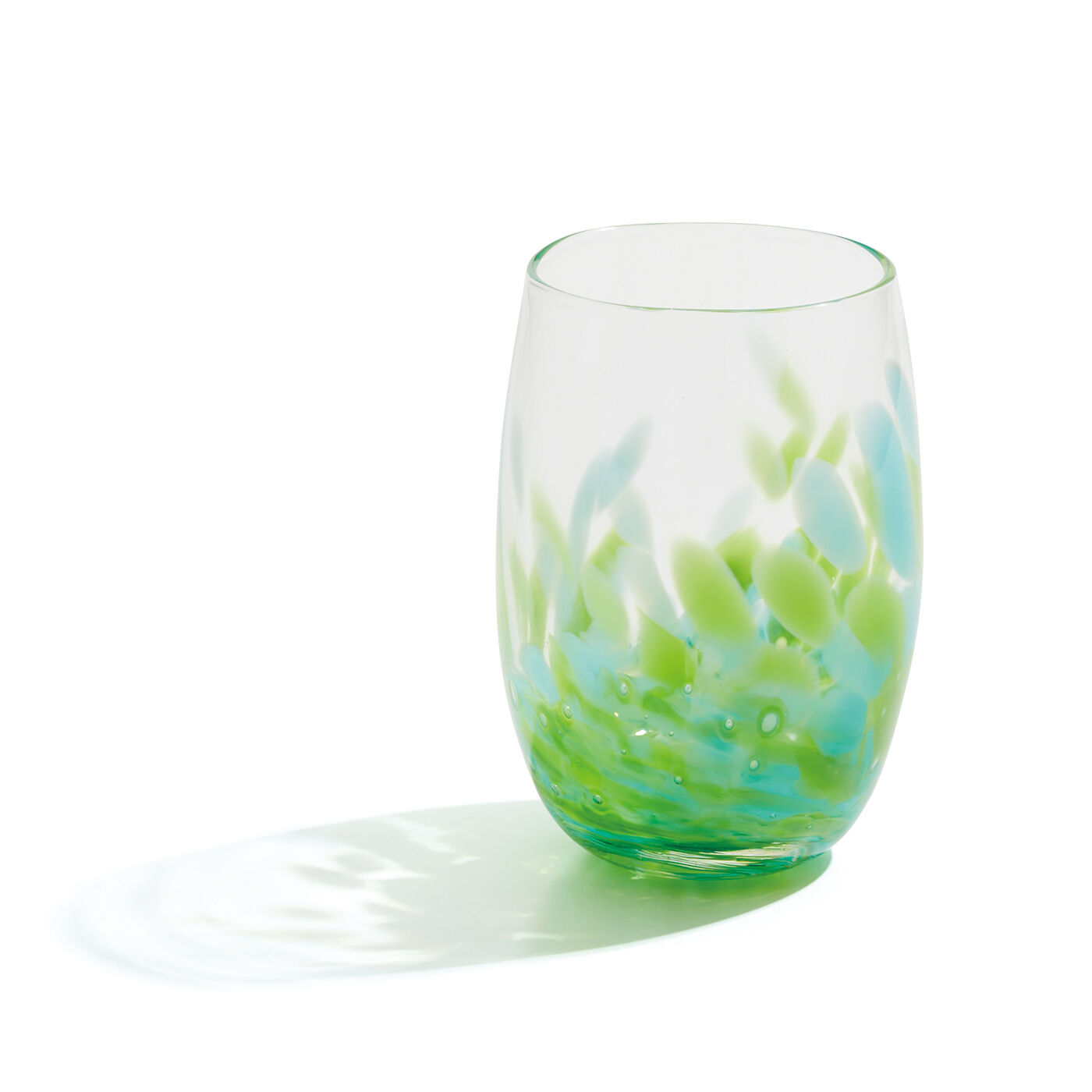 沖縄の自然からこぼれたしずく琉球ガラスのイヤカフにもなるリング