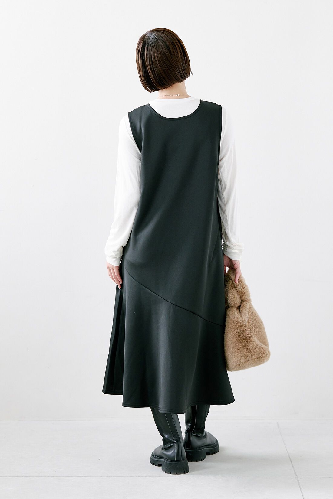 IEDIT[イディット] 前後ろ着られる ダンボールカットソーの