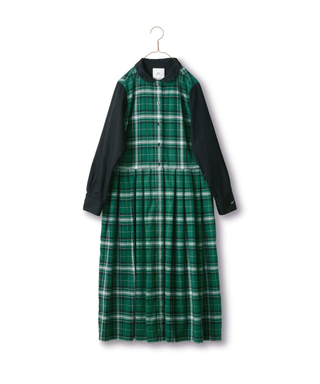 サニークラウズ feat. bonpon ponさんの常緑チェックワンピース