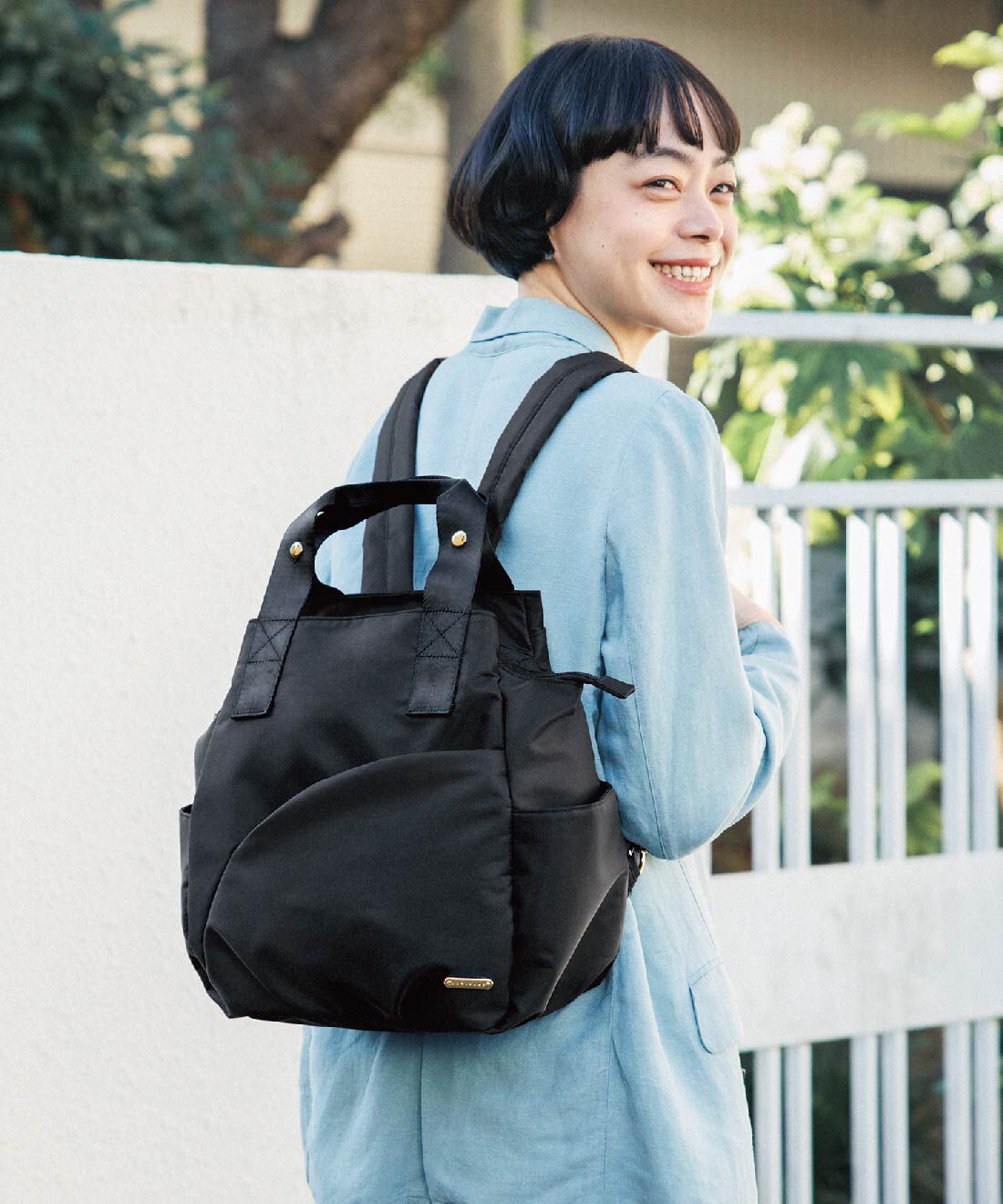 ラミプリュス リュックも斜めがけもお任せ これひとつでマルチに使える