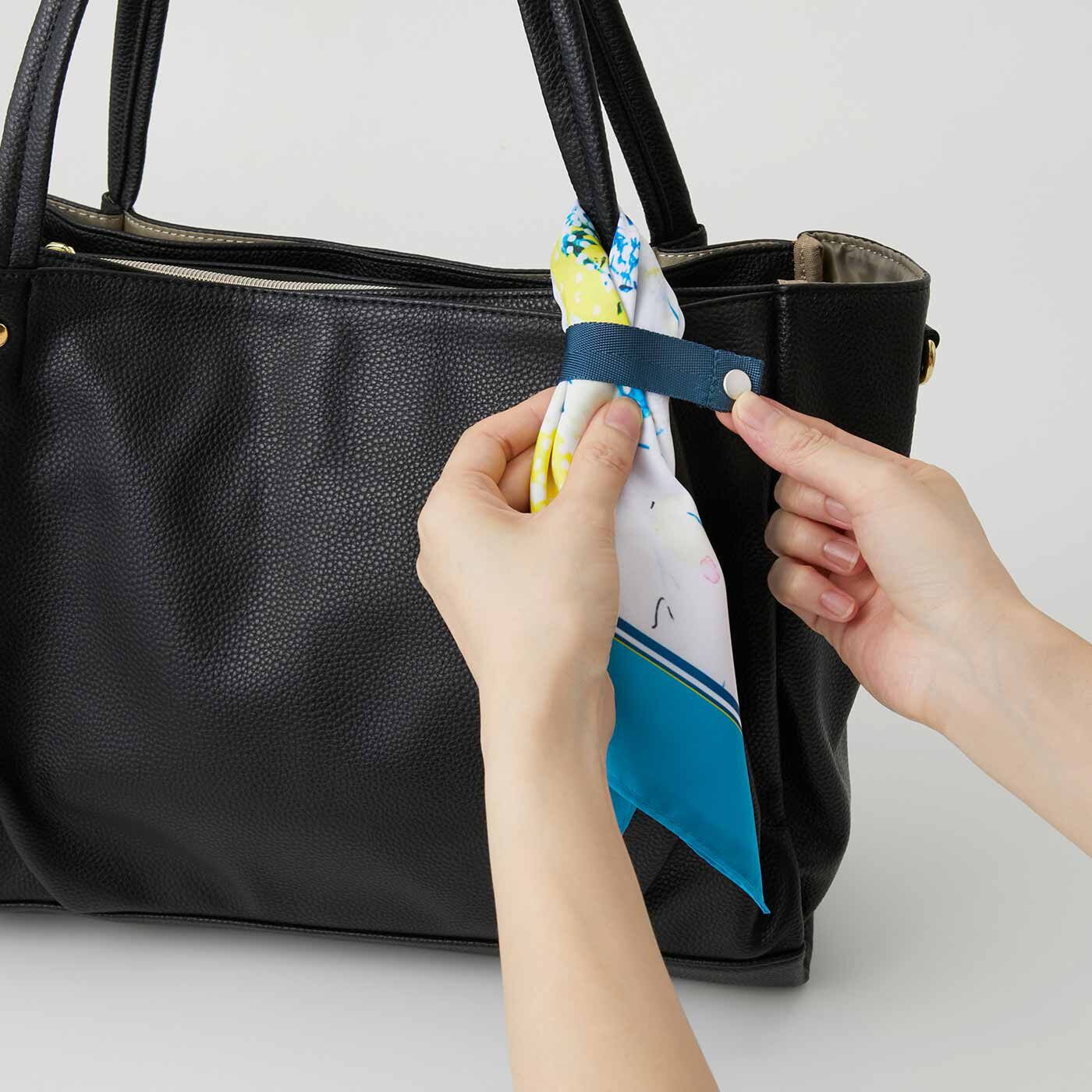 ラミプリュス×ユニカラート 急な買い物も安心 結んでお出かけ スカーフ