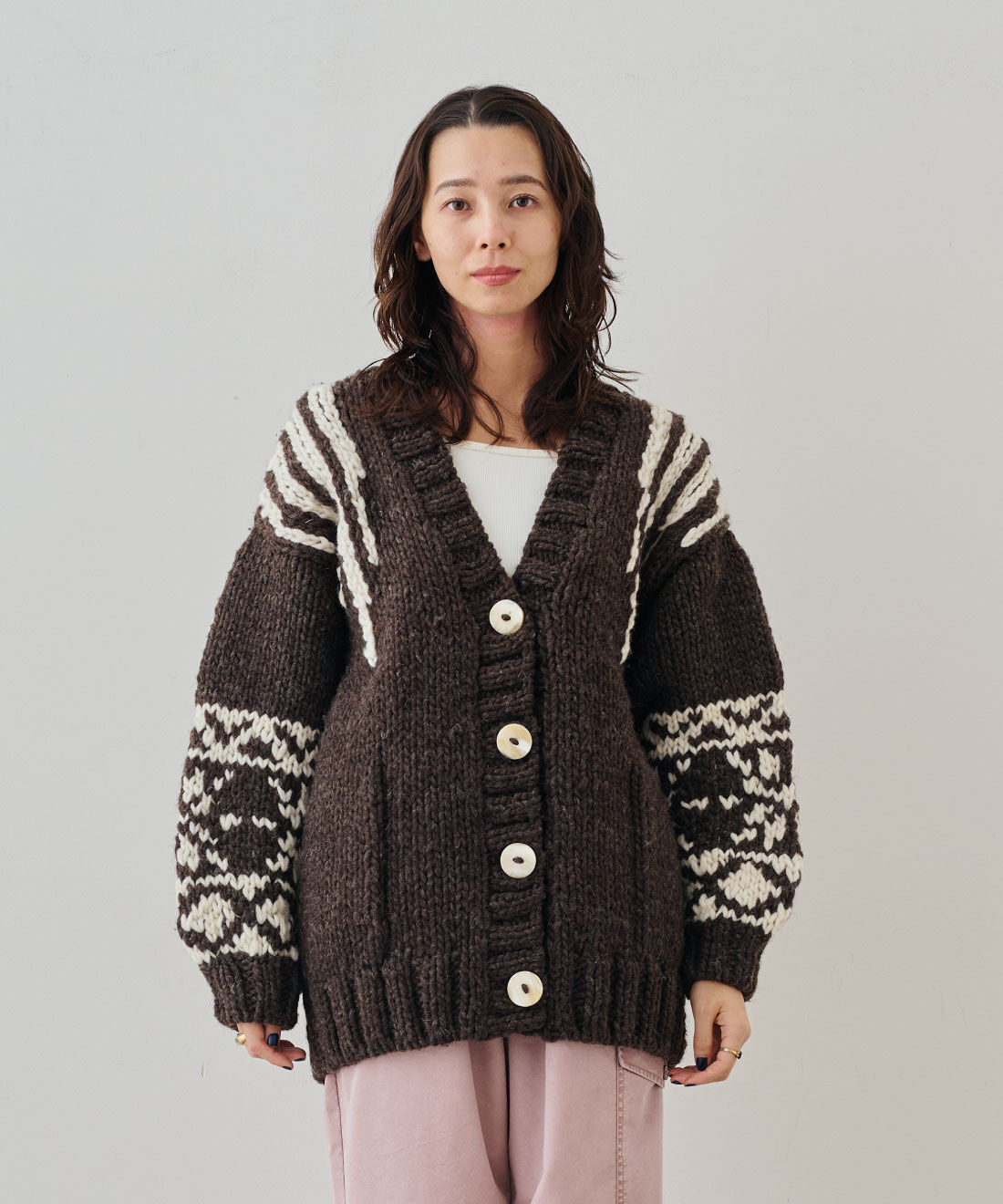 MEDE19F 旭山動物園・ボルネオの森応援商品 シロクマのカウチンニット