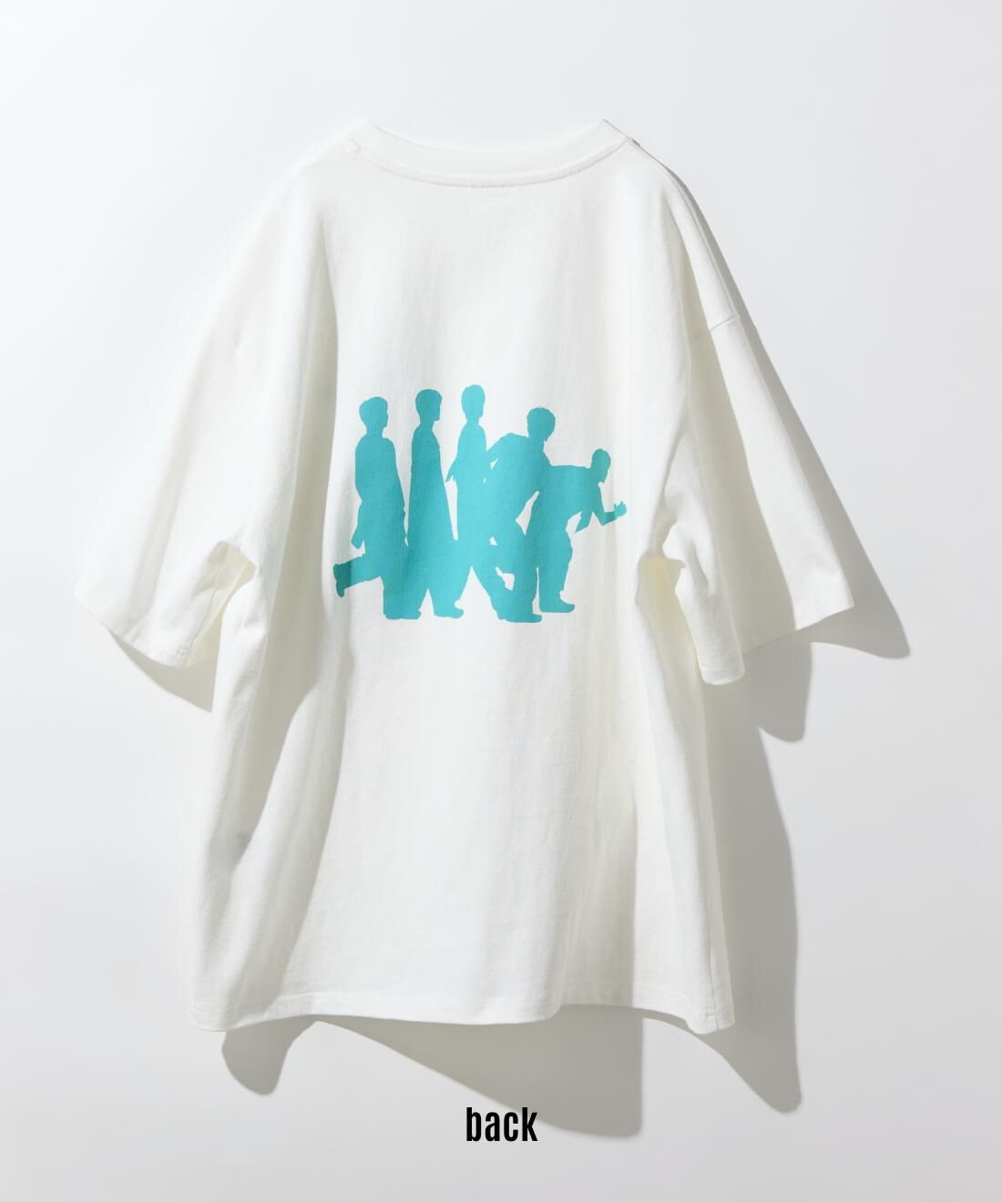 M!LKじゃん！番組公式 シルエットプリントTシャツ〈オフホワイト