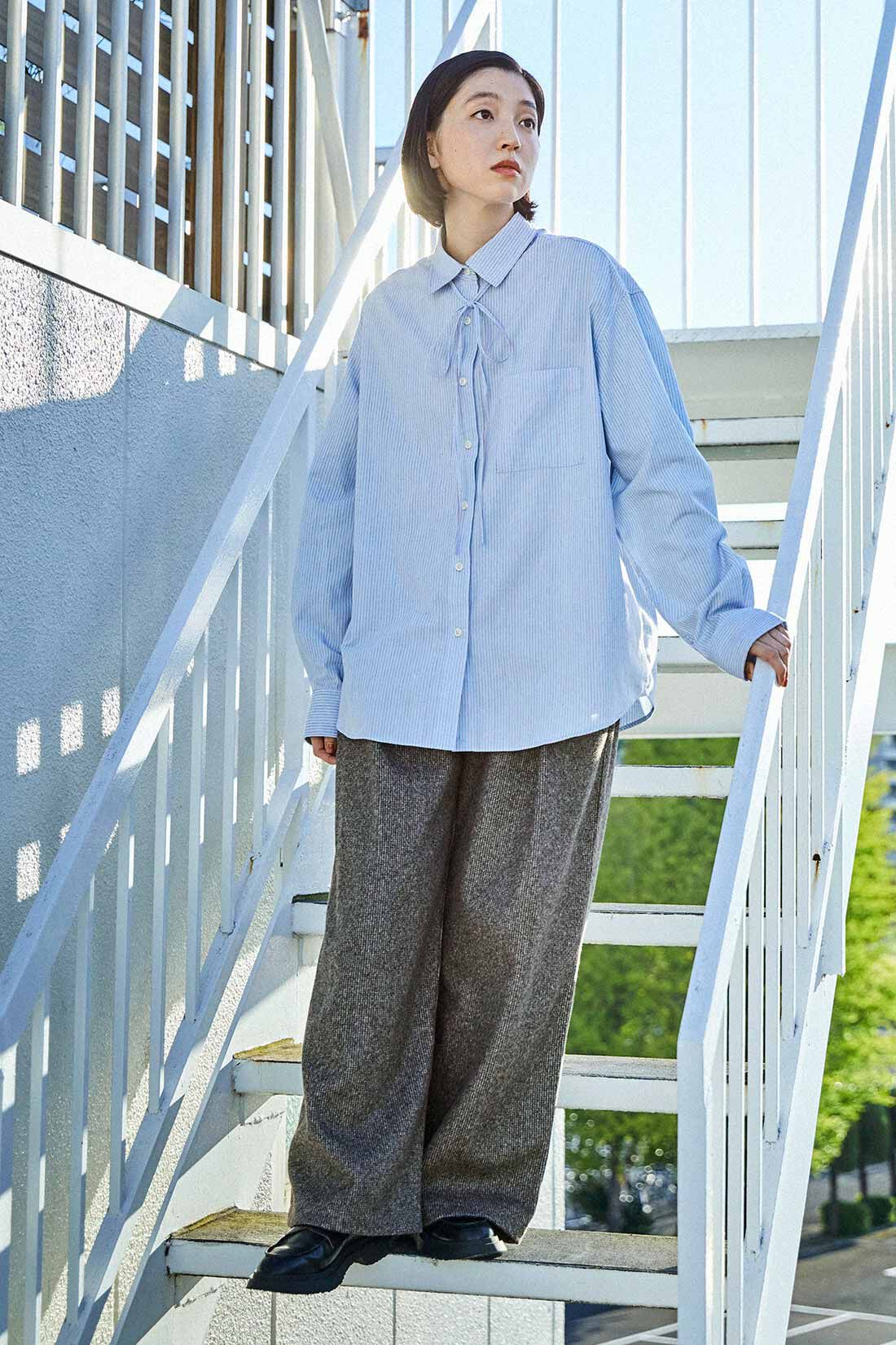 THREE FIFTY STANDARD 小谷 実由さんと作った 細かいチェック柄の