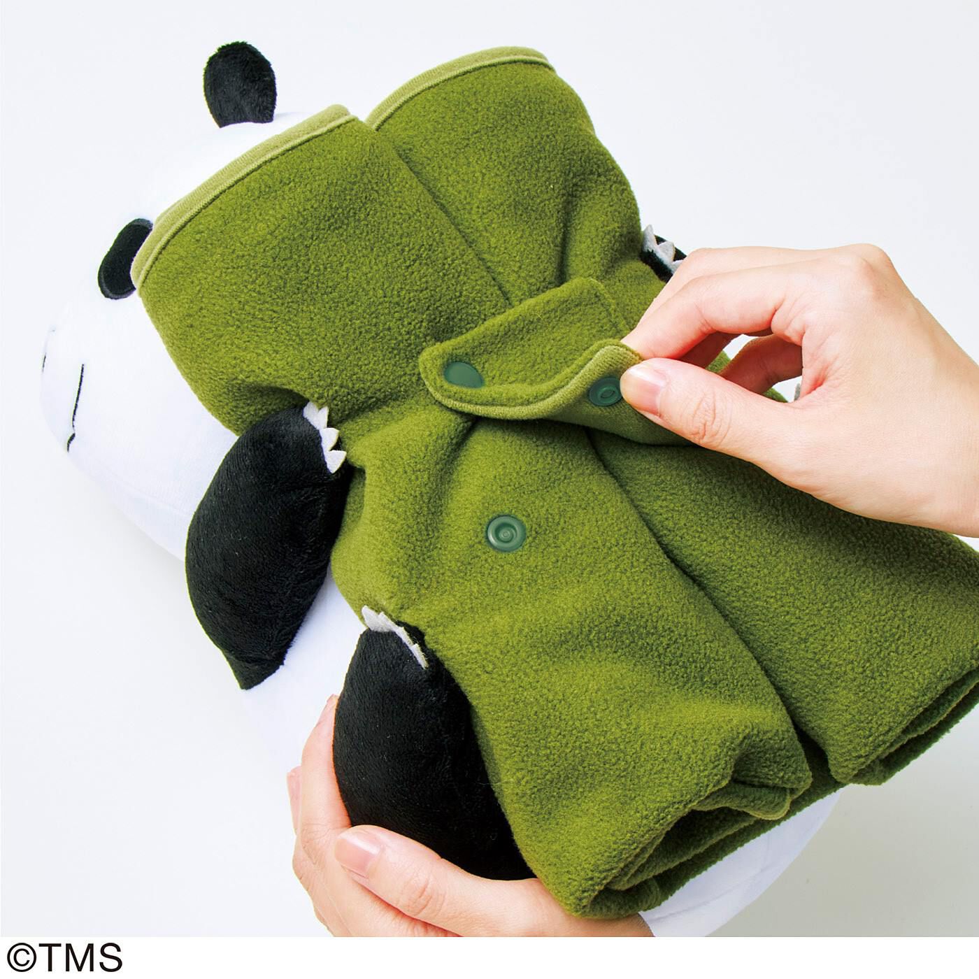 パンダコパンダ 抱きつきパンちゃんの竹筒風ブランケット｜フェリシモ