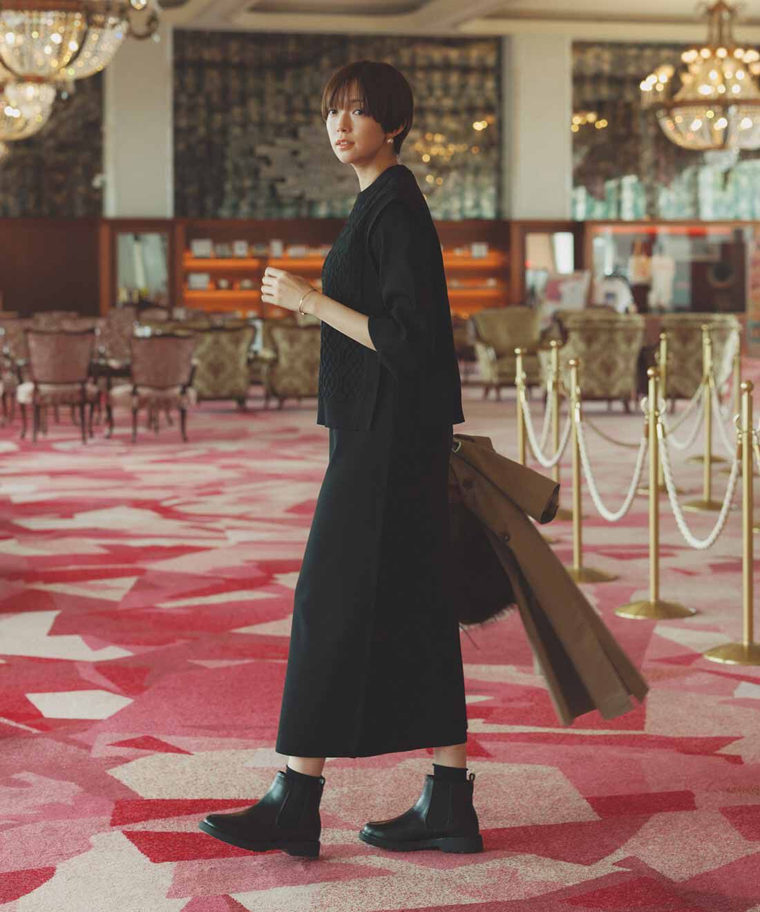 リブ イン コンフォート 美しいシルエットで品のよい 洗えるニット