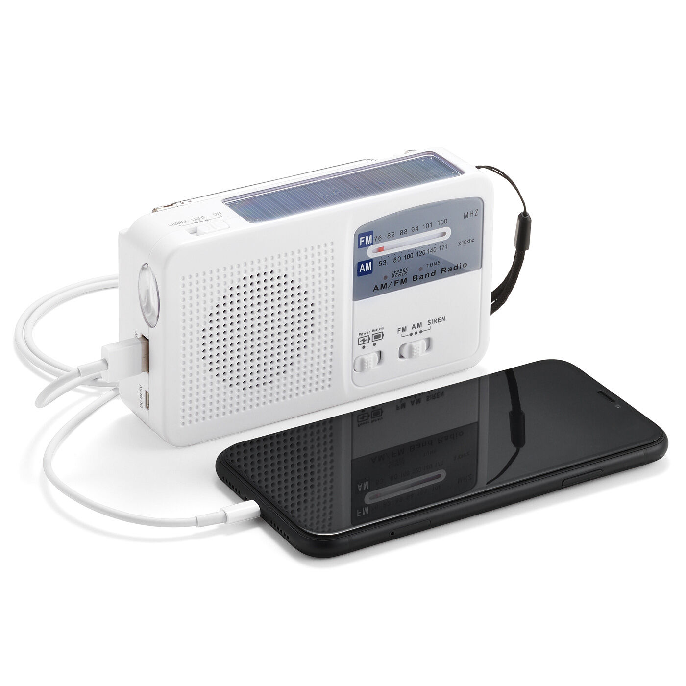 ひとつで6役！ スマホ充電もおまかせ LEDライト付き 手のひらサイズの