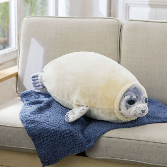 アザラシのもちもちちゃん 換毛期エビフライクッション│YOU+MORE
