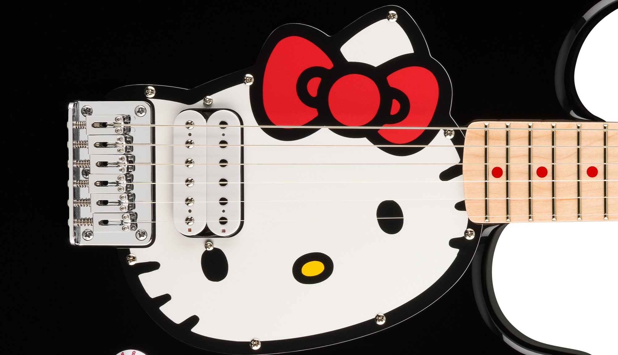 Fender® x Hello Kitty® Black Stratocaster®