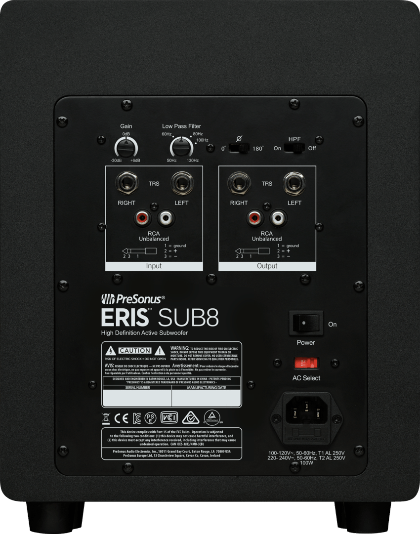 Eris® Sub8 Studio Subwoofer – PreSonus