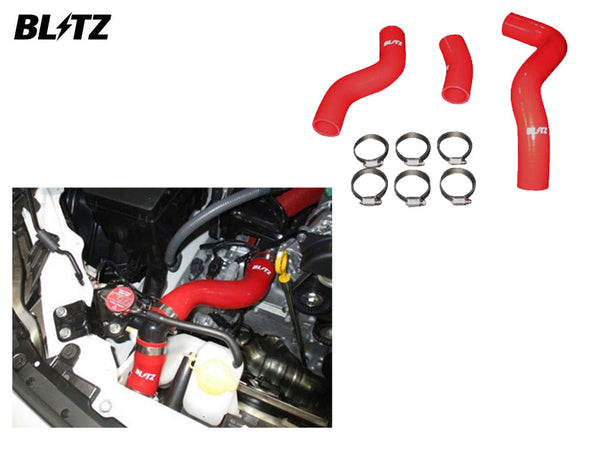 Blitz Silicone Radiator Hose Kit - Red - 18881 - GT86, GR86 & BRZ
