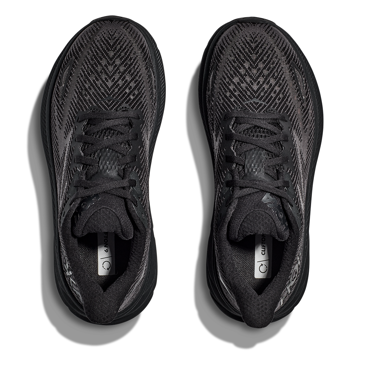 Hoka Clifton 9 - Black - Black – Fit2Run