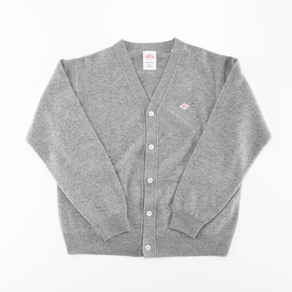 ダントン DANTON メンズトップス LAMBSWOOL V NECK KNIT CARDIGAN DT