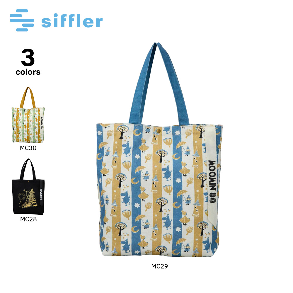 シフレ siffler ハンド・トートバッグ ムーミン 80th 帆布トート 6086