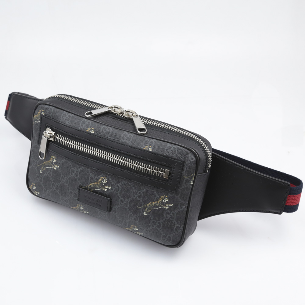 グッチ GUCCI ウエストバッグ GGスプリームタイガーウエストバッグ
