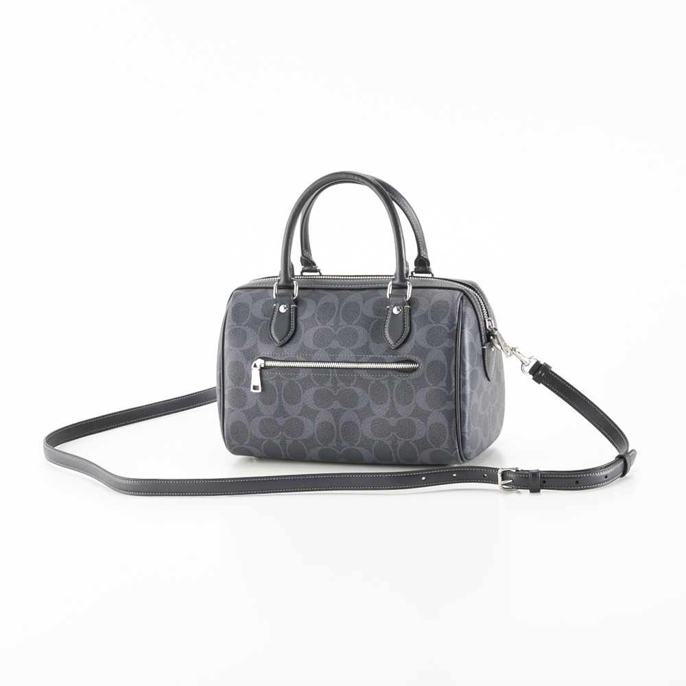 コーチ COACH ボストンバッグ PVC シグネチャー ローワン サッチェル
