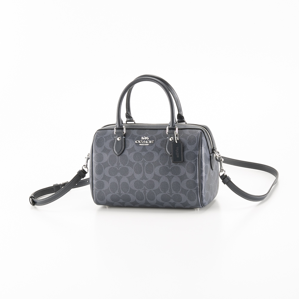 コーチ COACH ボストンバッグ PVC シグネチャー ローワン サッチェル