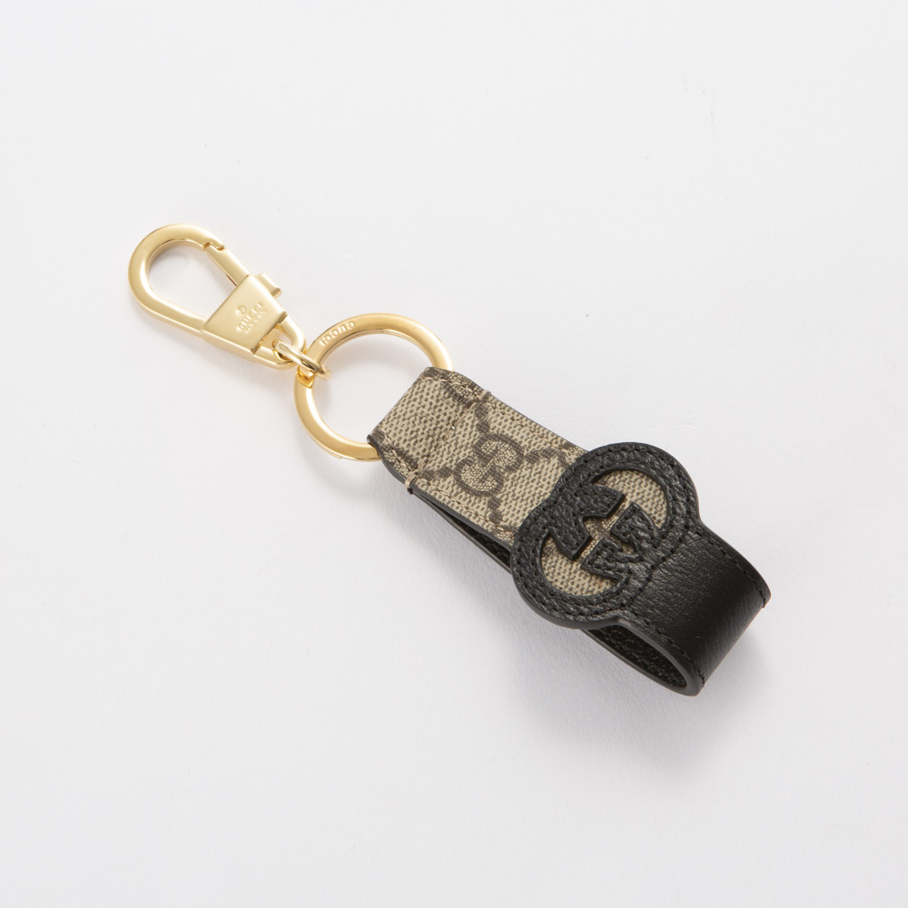 未使用訳あり GUCCI グッチ インターロッキングWG キーリング 未使用