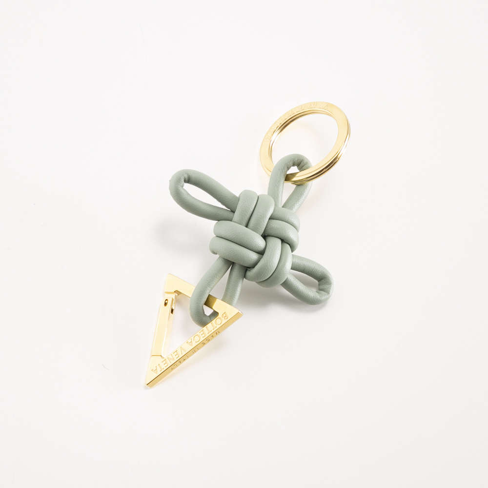 ボッテガヴェネタ BOTTEGA VENETA トライアングルレザーキーリング