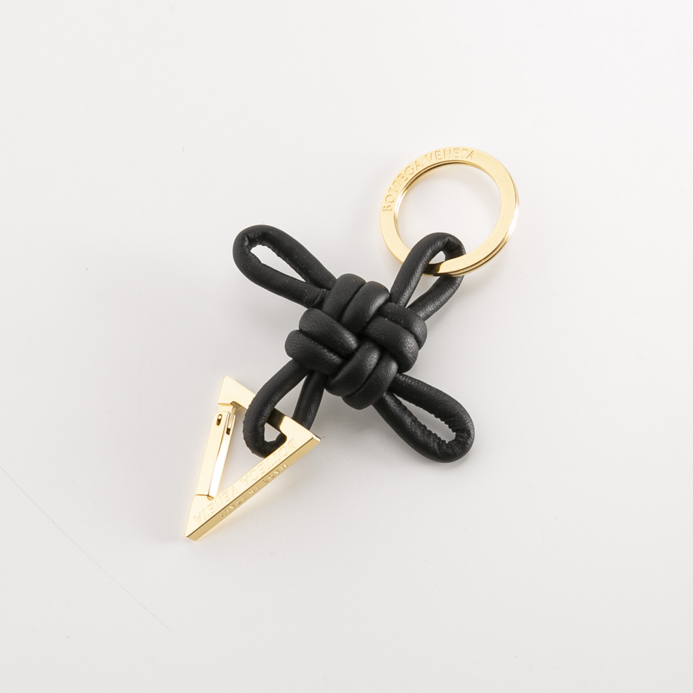 ボッテガヴェネタ BOTTEGA VENETA トライアングルレザーキーリング