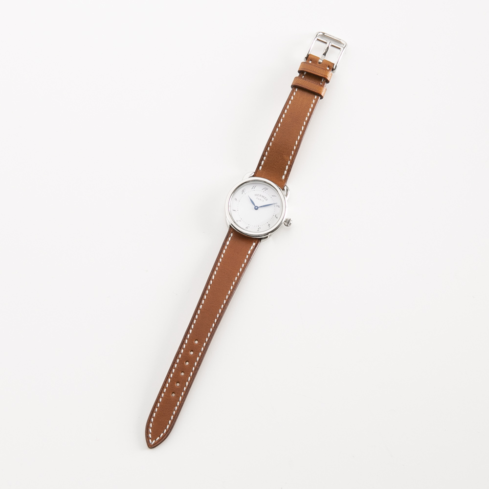 エルメス HERMES レディース腕時計 Arceau アルソー レザーベルト L