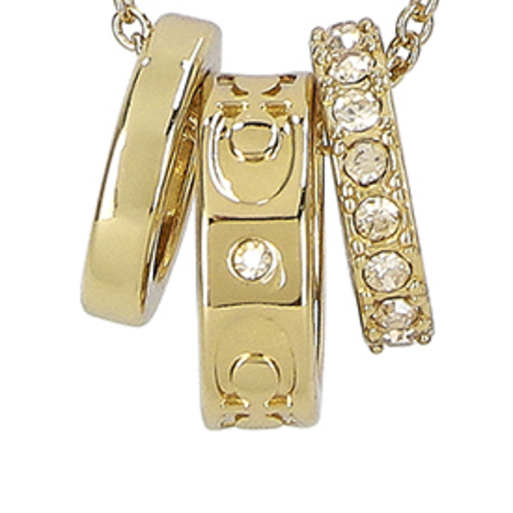 コーチ COACH 3連サークル ネックレス CI902/GLD【FITHOUSE ONLINE