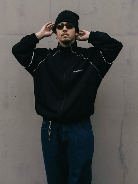 COOTIE PRODUCTIONS / T/C Seed Stitch Training Top -Black-