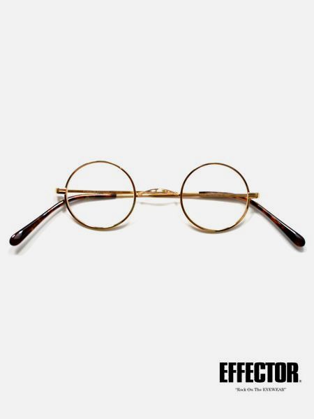 EFFECTOR PEAL 真円タイプ眼鏡 【Gold】 エフェクター パール