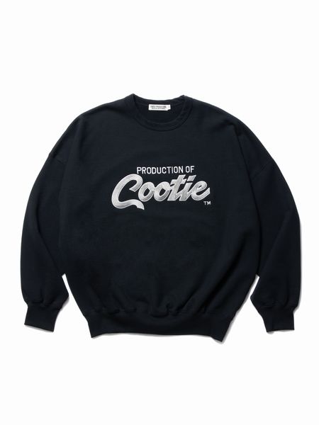 COOTIE PRODUCTIONS / Embroidery Sweat Crew (PRODUCTION OF COOTIE