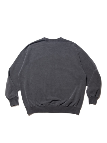 COOTIE / Pigment Dyed Sweat Crew -Black-